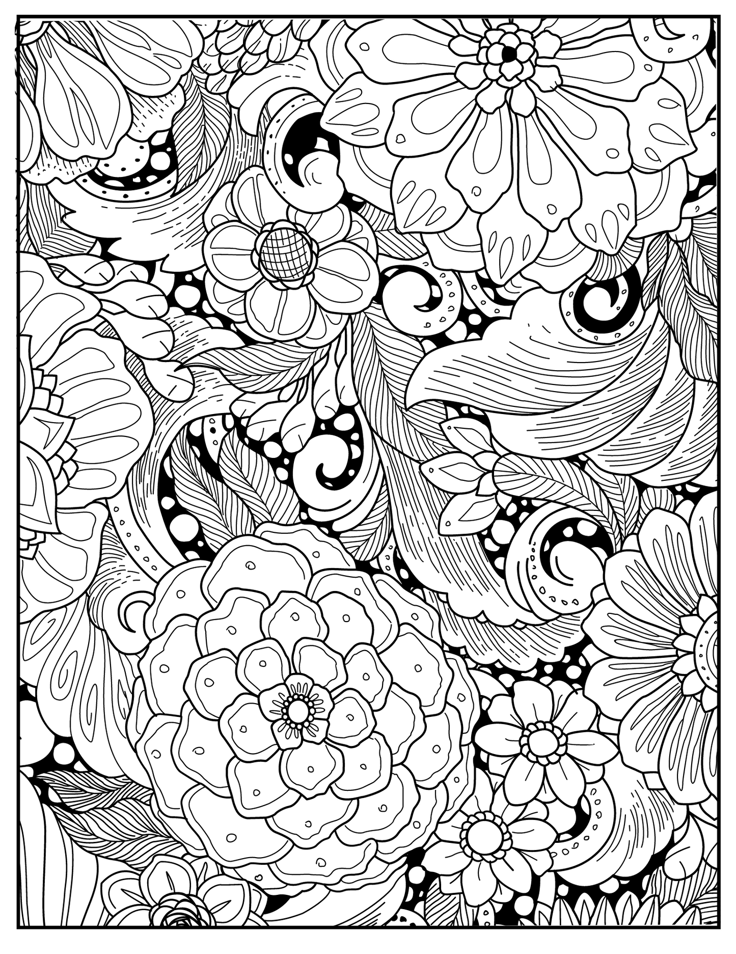 Mother's Day Blossoms - Heartwarming Printable Coloring Pages