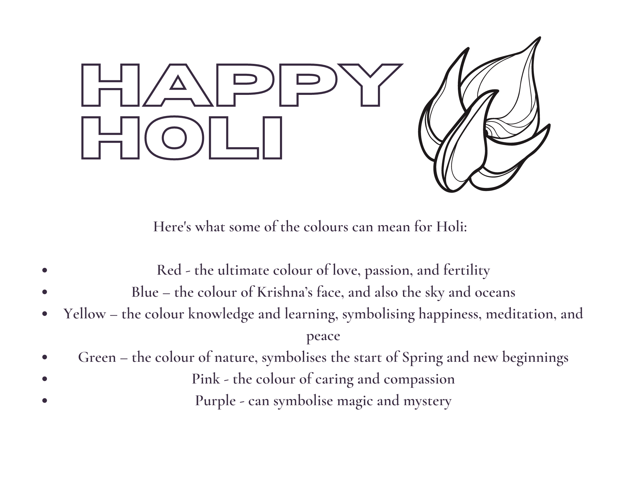 Happy Holi - Colors