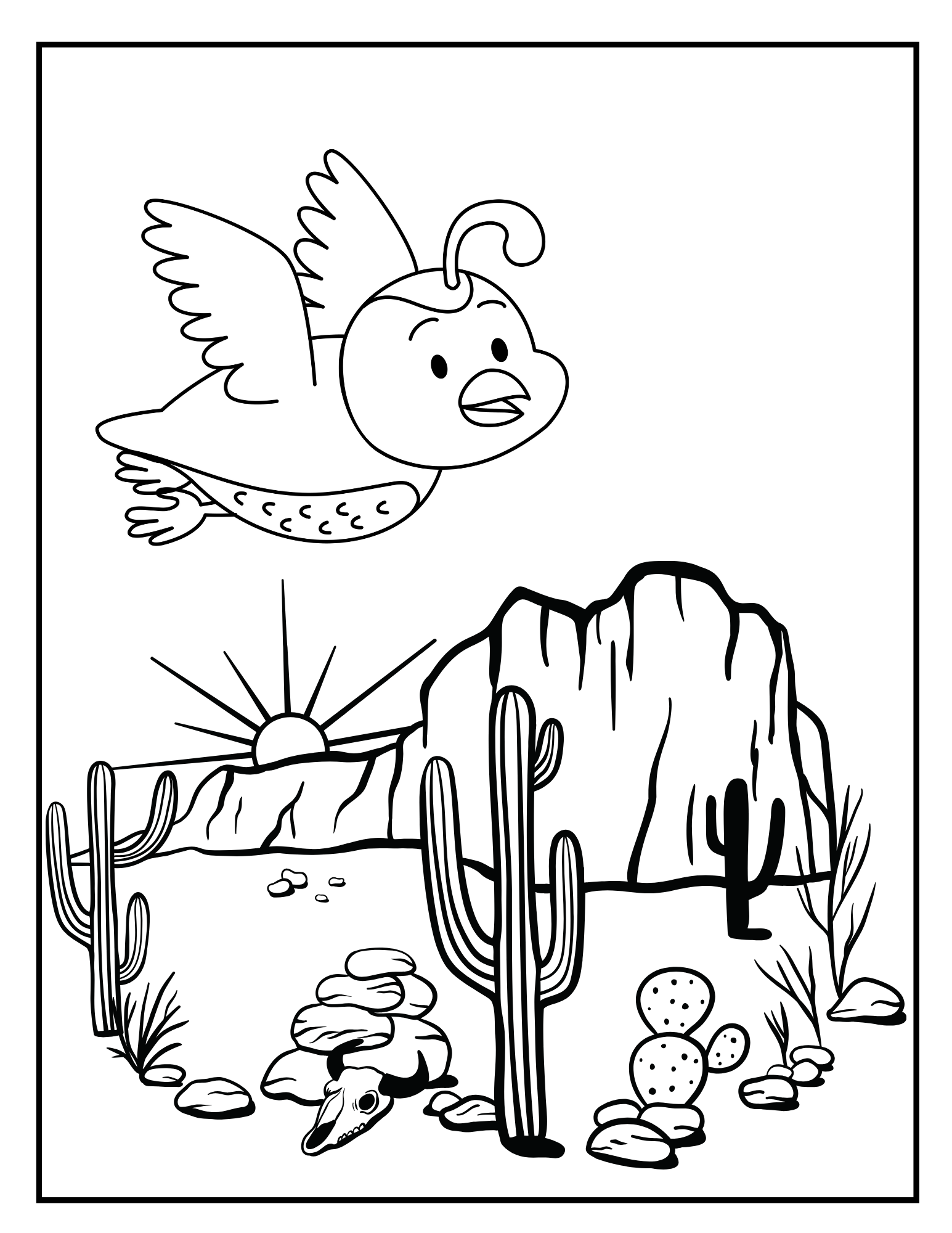 Nature-themed coloring book