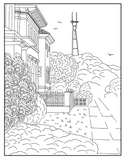 Iconic landmarks coloring