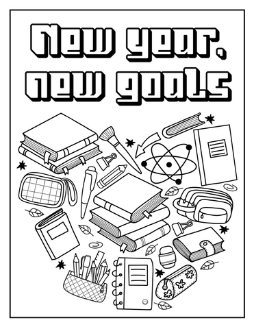 Back to School: Printable Coloring Book for Adults and All Ages PDF ...
