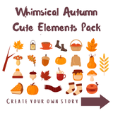 Downloadable Whimsical Autumn: Cute Elements 25 Pack