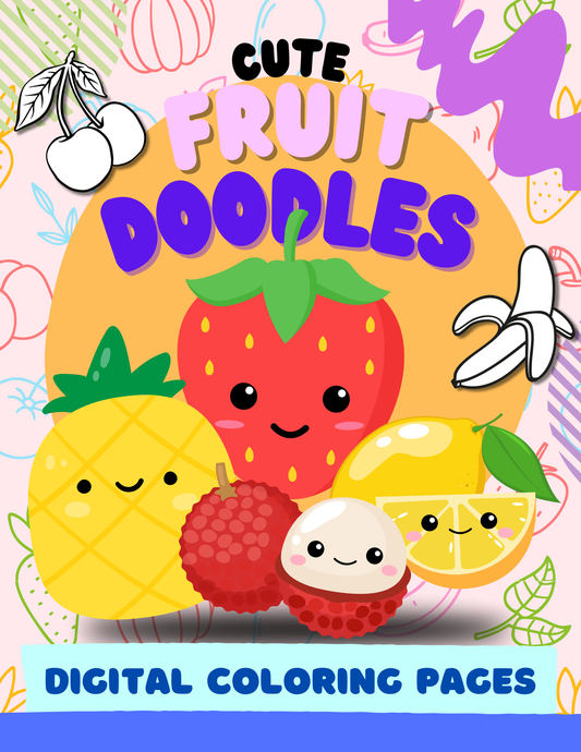 Printable coloring pages fruits