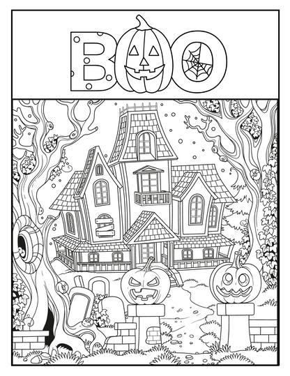 halloween coloring book 