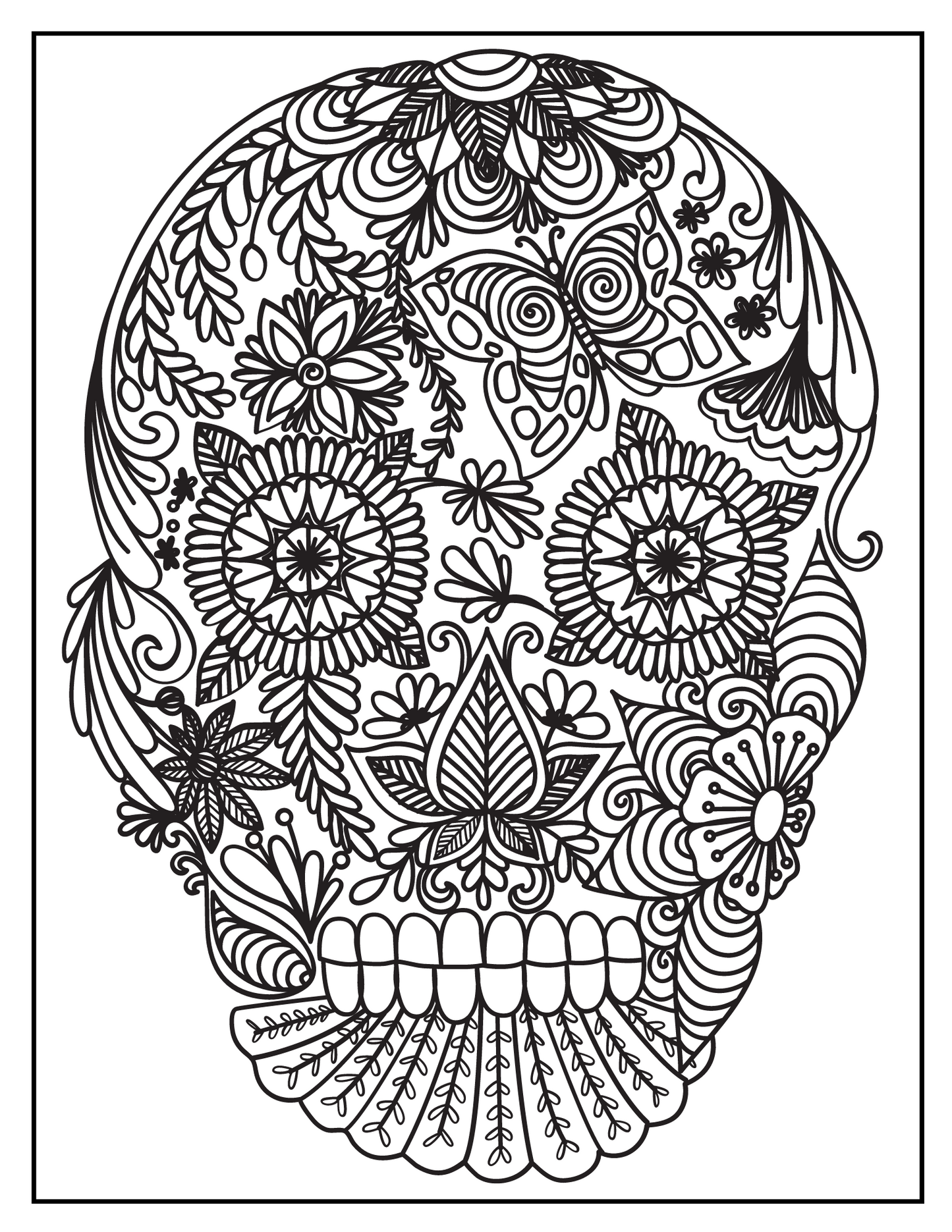 Relaxing coloring pages