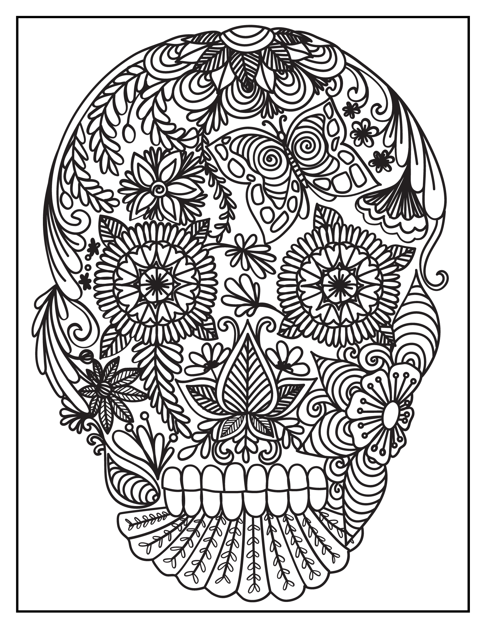 Relaxing coloring pages