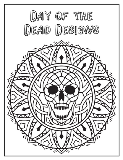 day of the dead coloring 