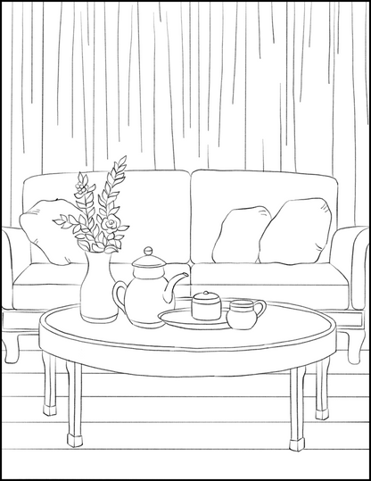 Relaxing and fun coloring pages