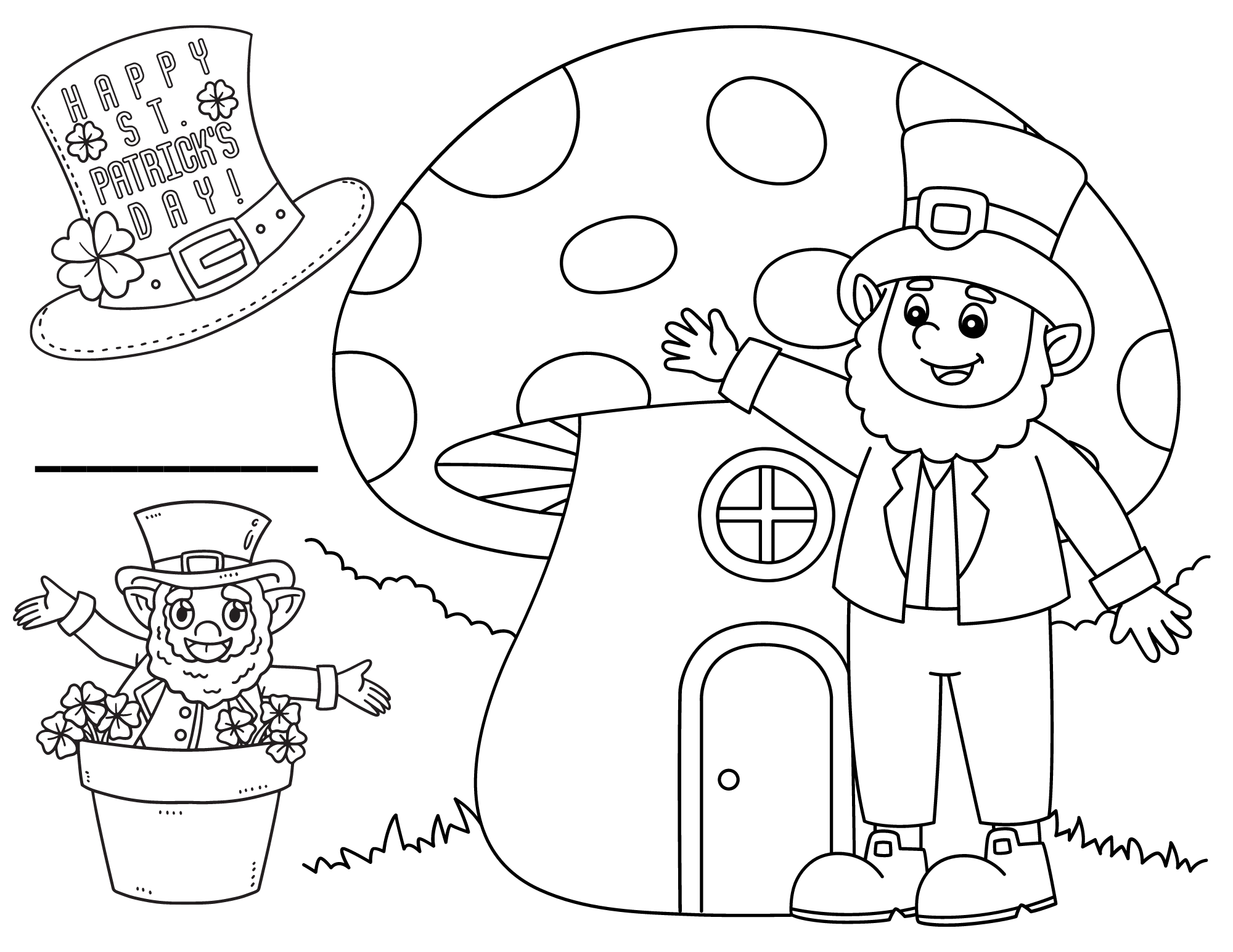 Saint Patrick's Day coloring page