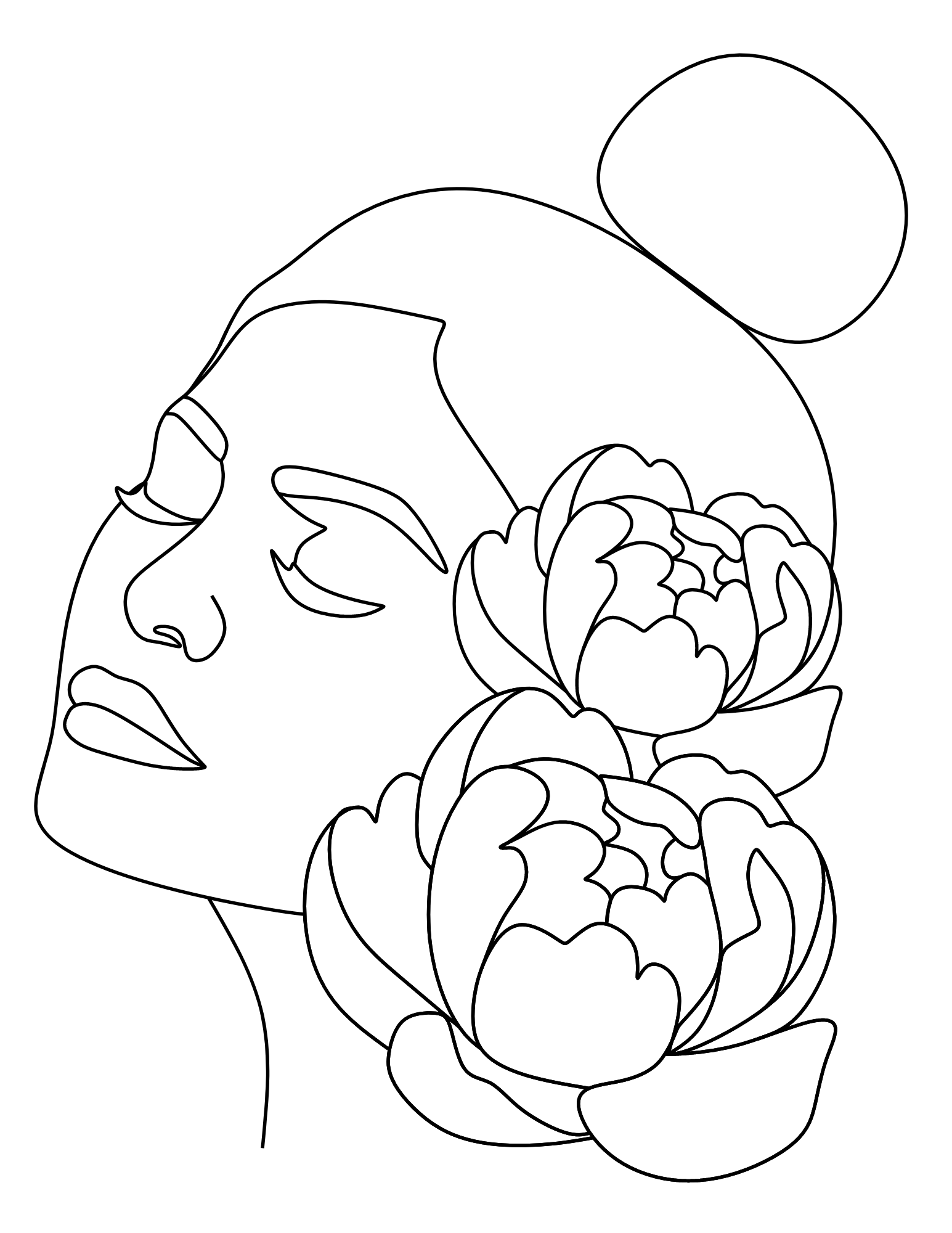women's day coloring page