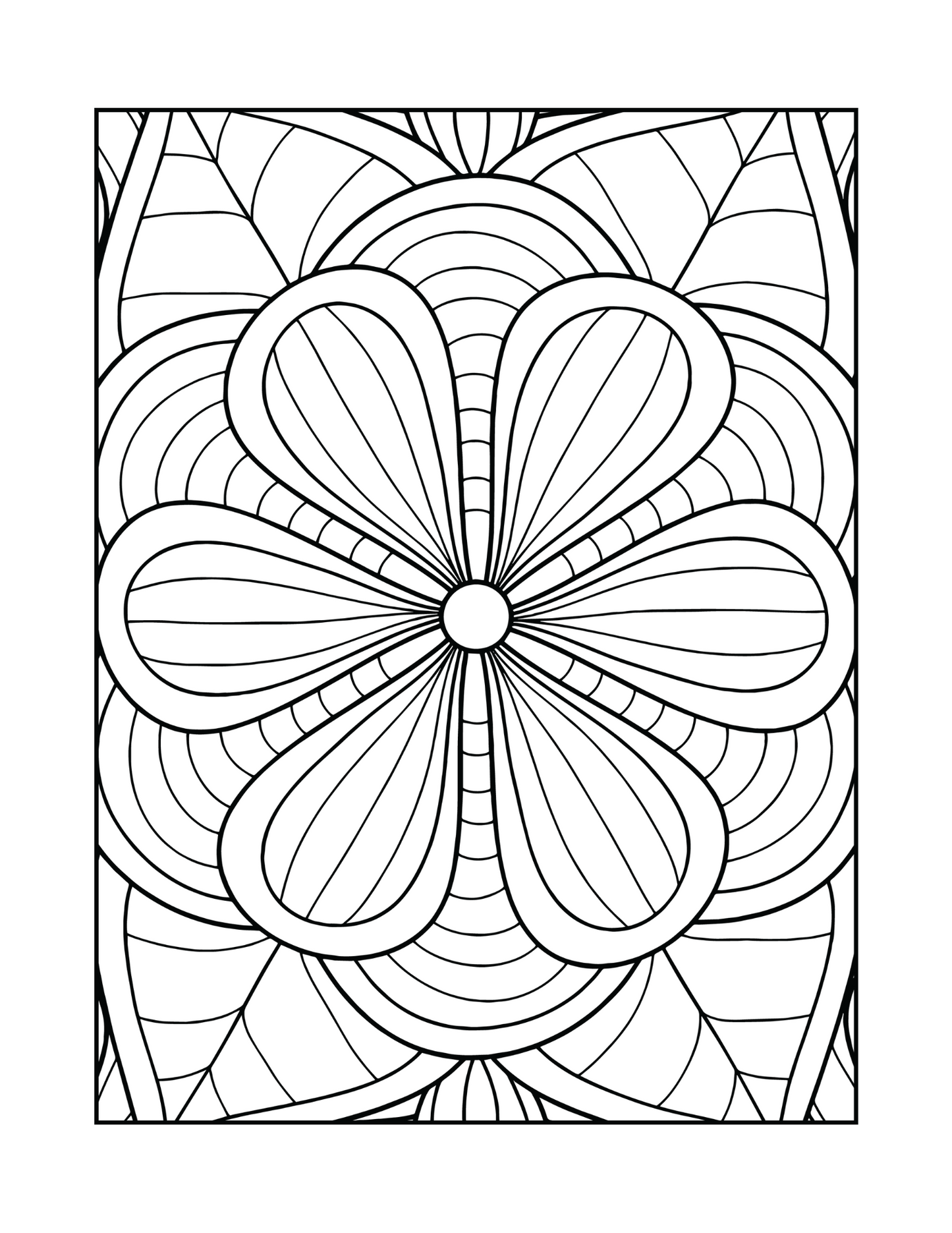 adult coloring simple