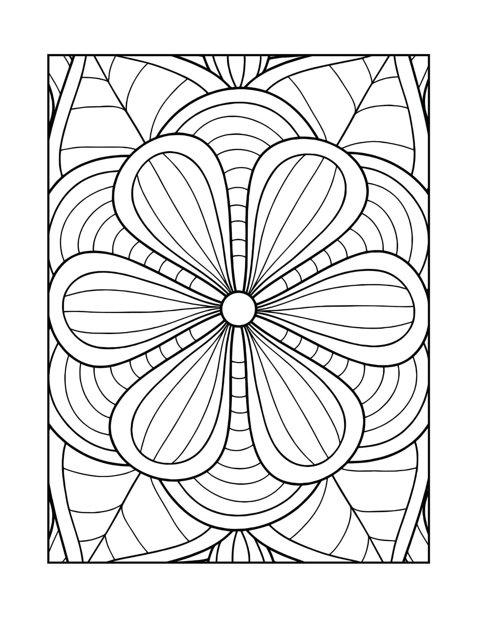 adult coloring simple