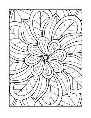 Adult Coloring book with stress relieving mandala patterns - shop.nil-tech