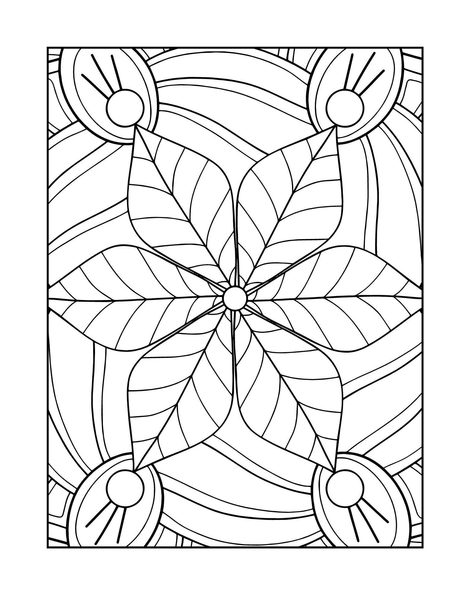Mandala Tracing Book for Adults Relaxation. Coloring Pages 