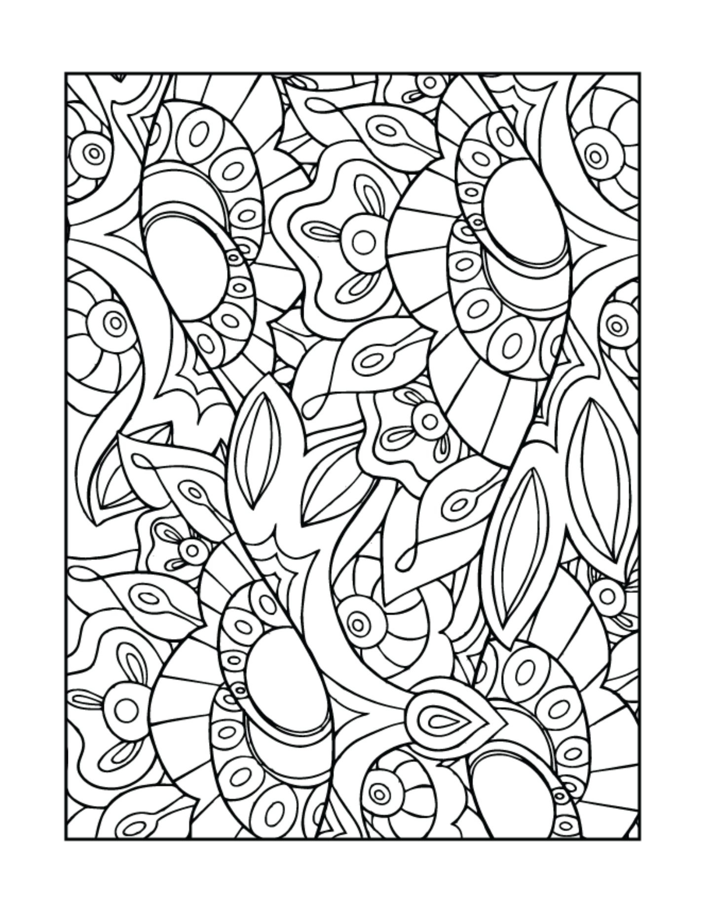 simple coloring books for adults