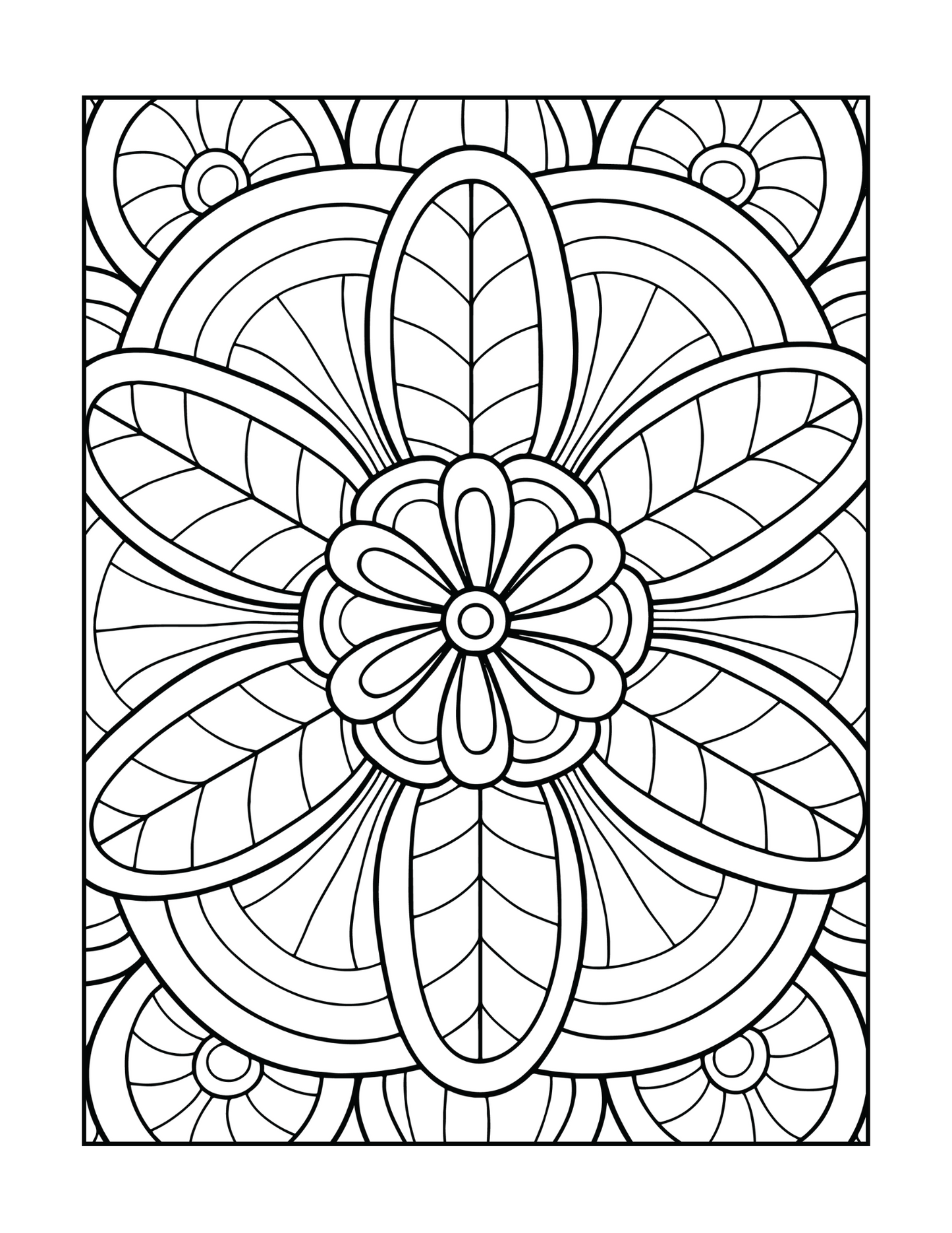 Relaxing Mandala Coloring Book Stress Relief