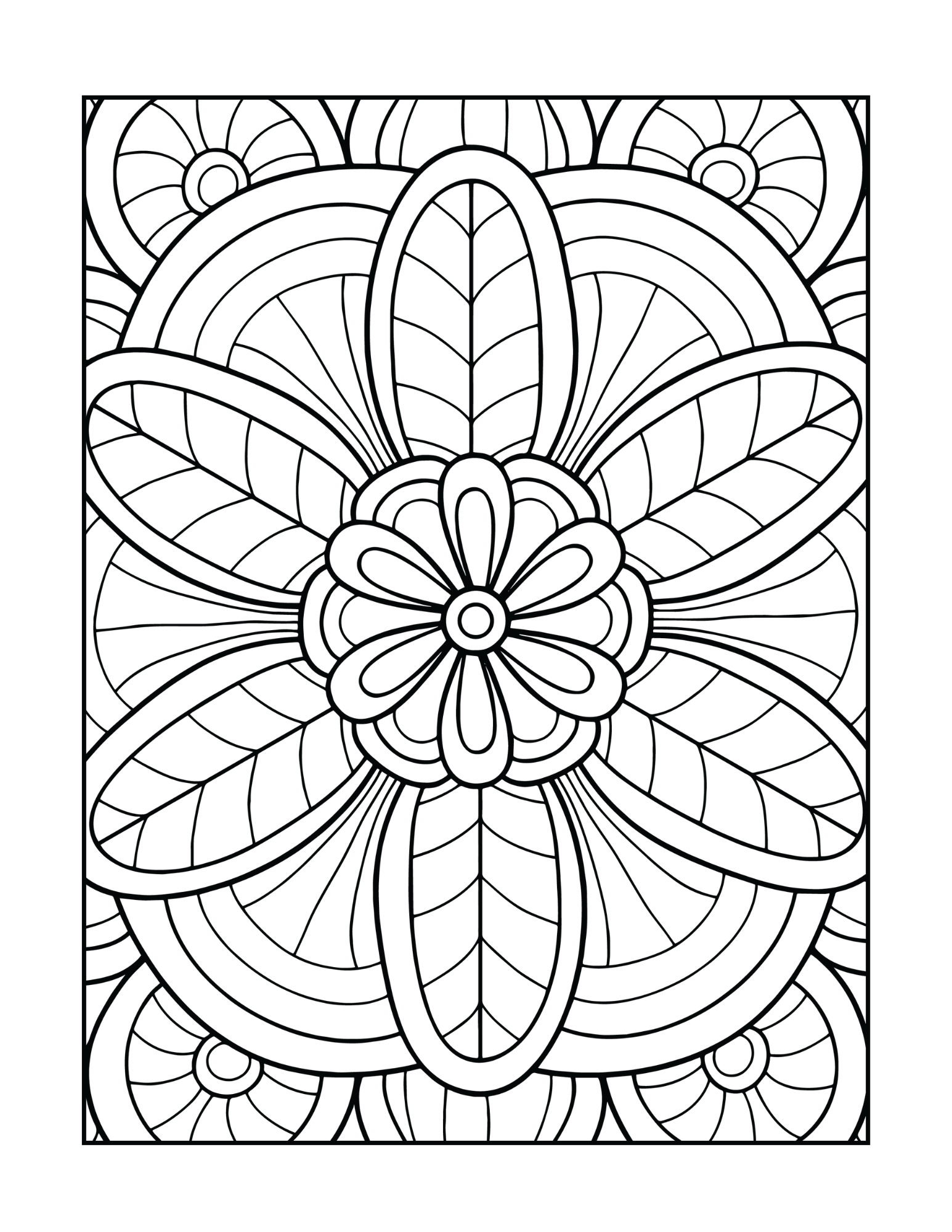 Relaxing Mandala Coloring Book Stress Relief