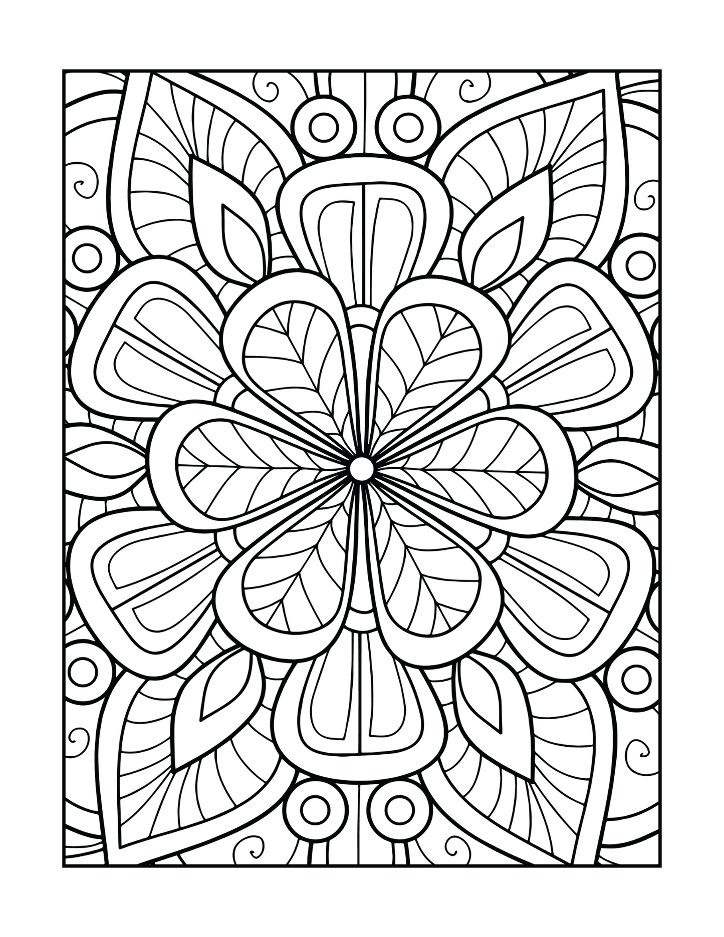 mandala adult coloring book