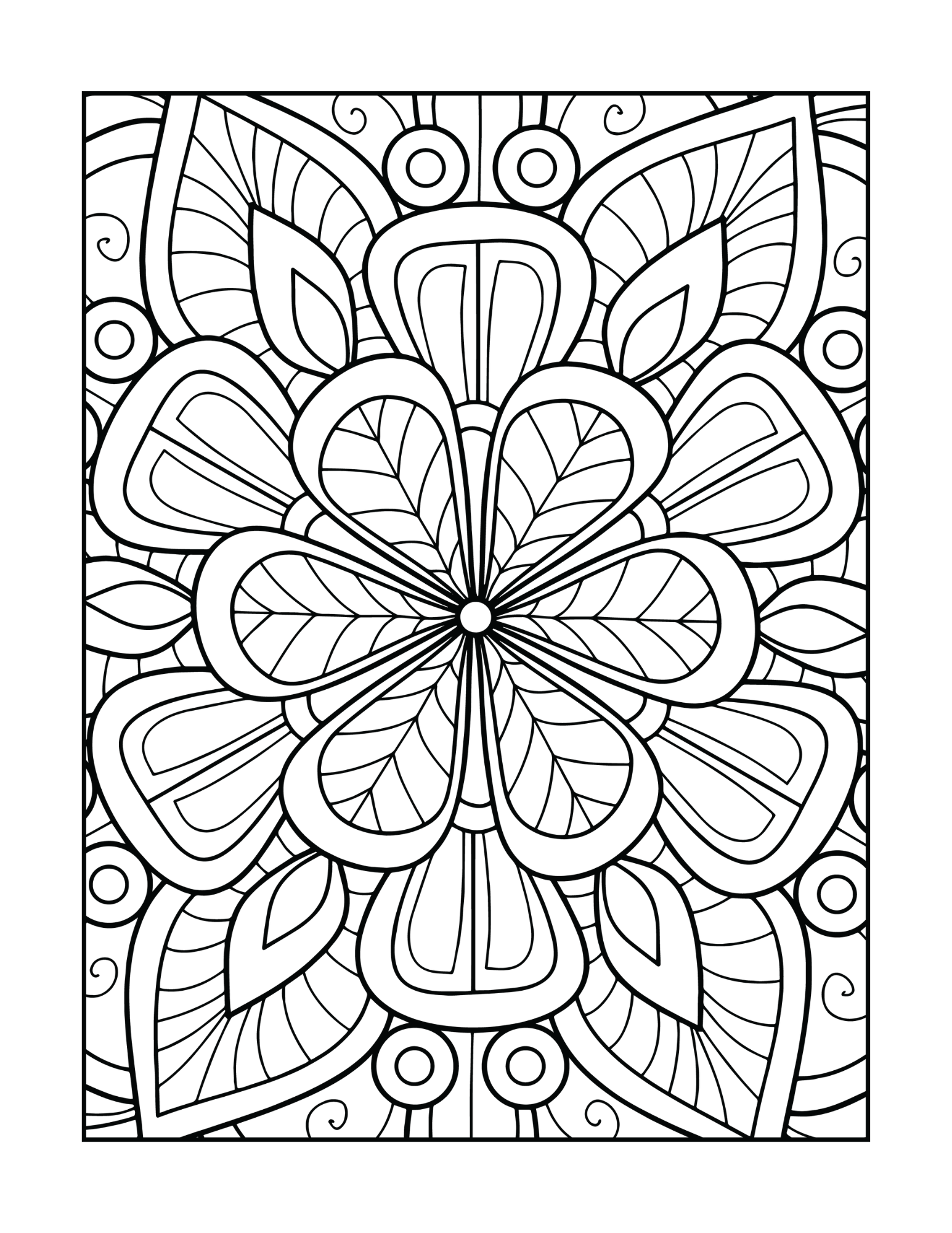 mandala adult coloring book