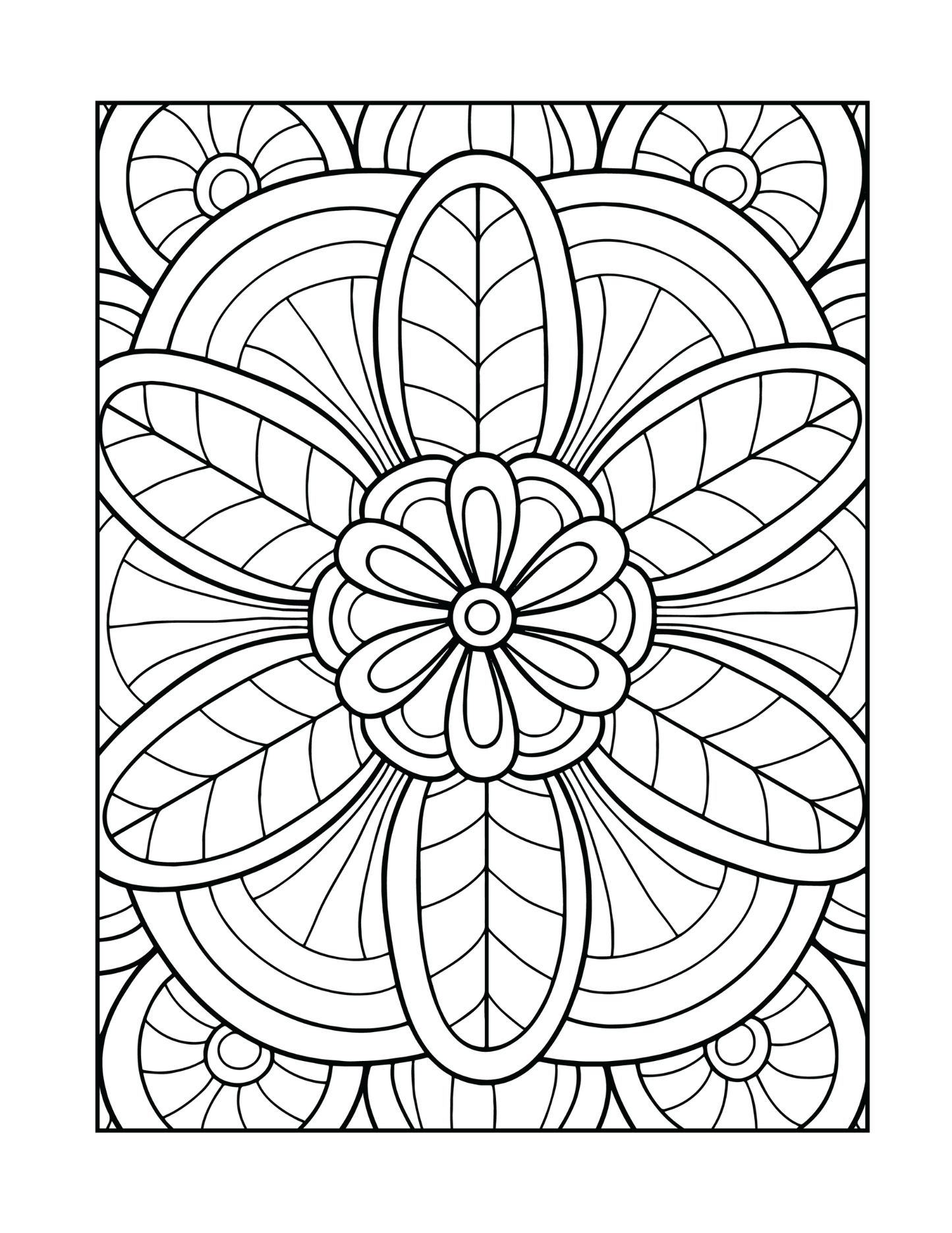 coloring a flower