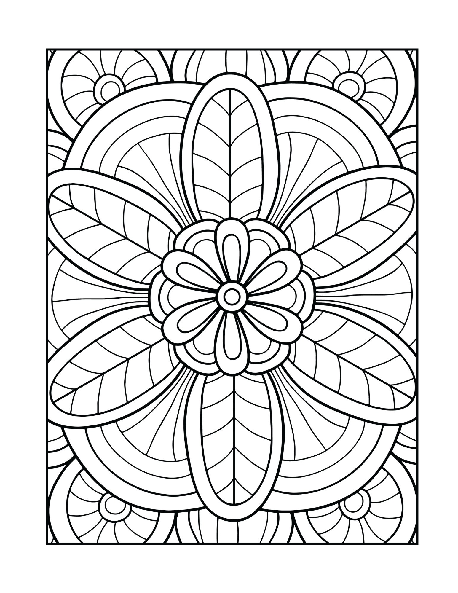 coloring a flower