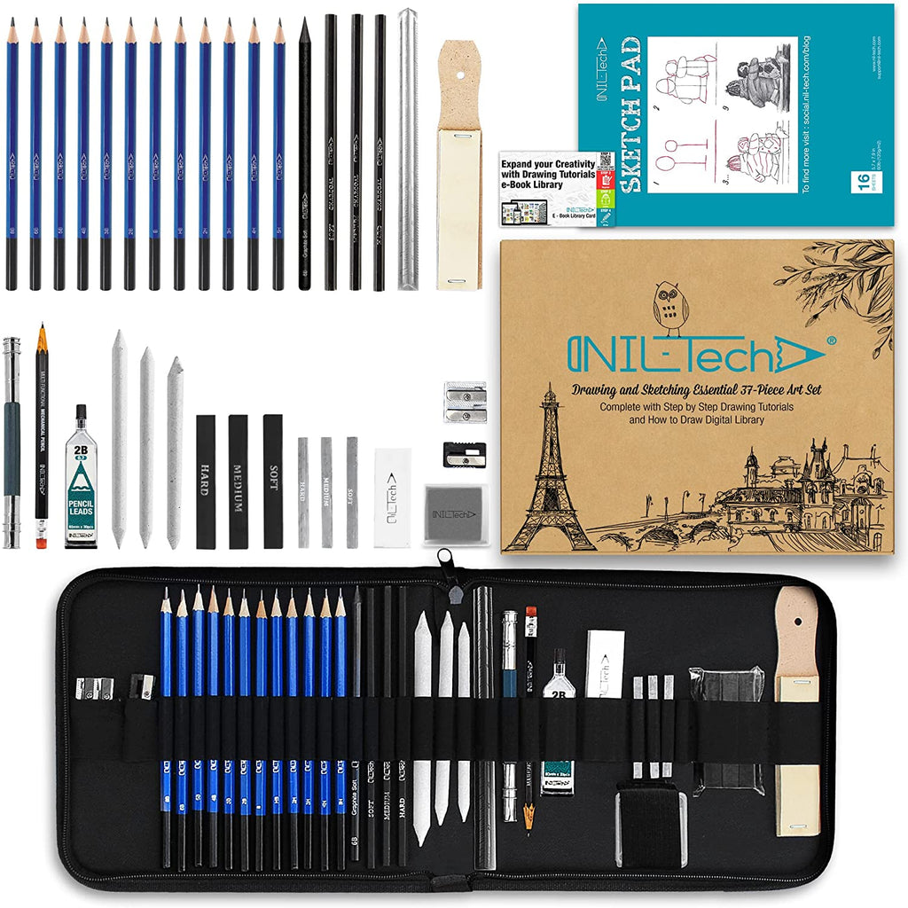 Nil Tech Dual Tip Markers Set - 36 Pcs Art supply, Calligraphy Pen, Bullet  Journal, Brush Pens, Adult Coloring 