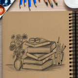 tan sketchbook