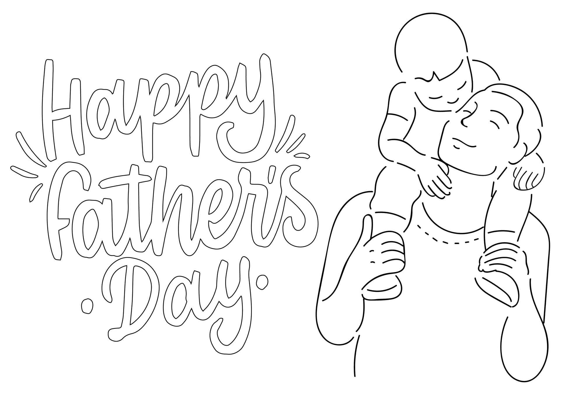 Happy Father Day Coloring book