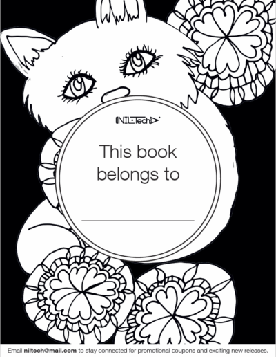 Adult Coloring book with cat patterns