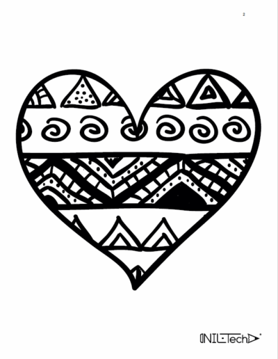 Adult Coloring Book Heart patterns