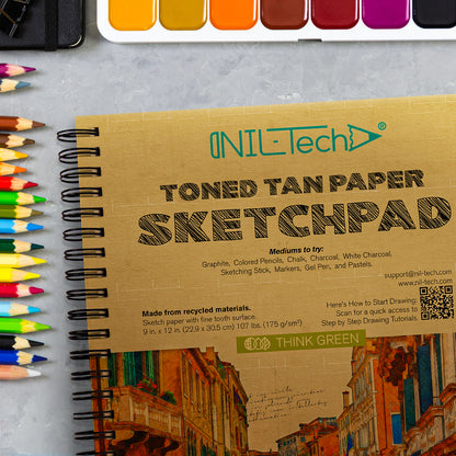 toned paper sketchbook